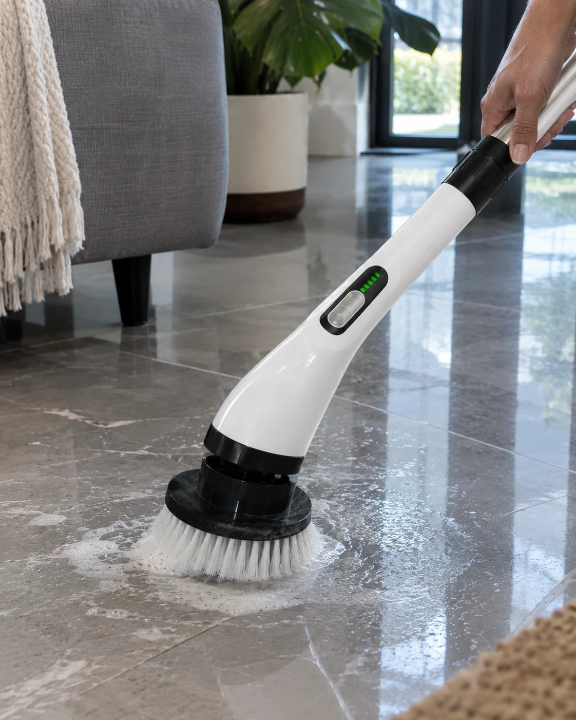 KLEORA PowerScrub cleaning a floor